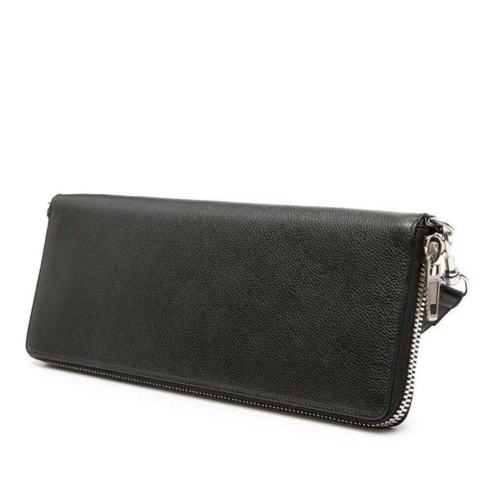 Balenciaga Leash Clutch Black Leather - Picture 2 of 7